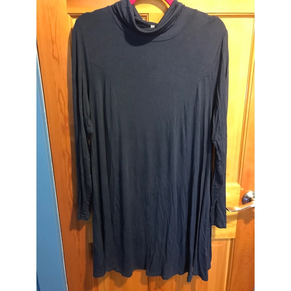 Turtle Neck Long Sleeved Dress